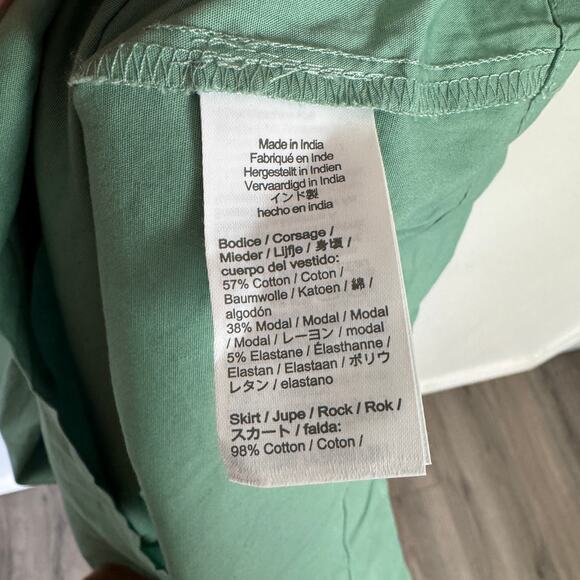 J.Crew Ribbed Knit Mixy Tank Midi Dress WMNS PS Eucalyptus Steam A-Line Pullover - Picture 8 of 10